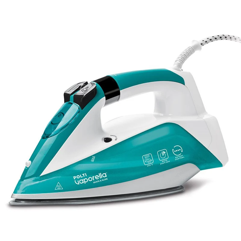 Polti Vaporella Quick & Slide QS210 Ferro a vapore 2400W Alluminio Verde e Bianco