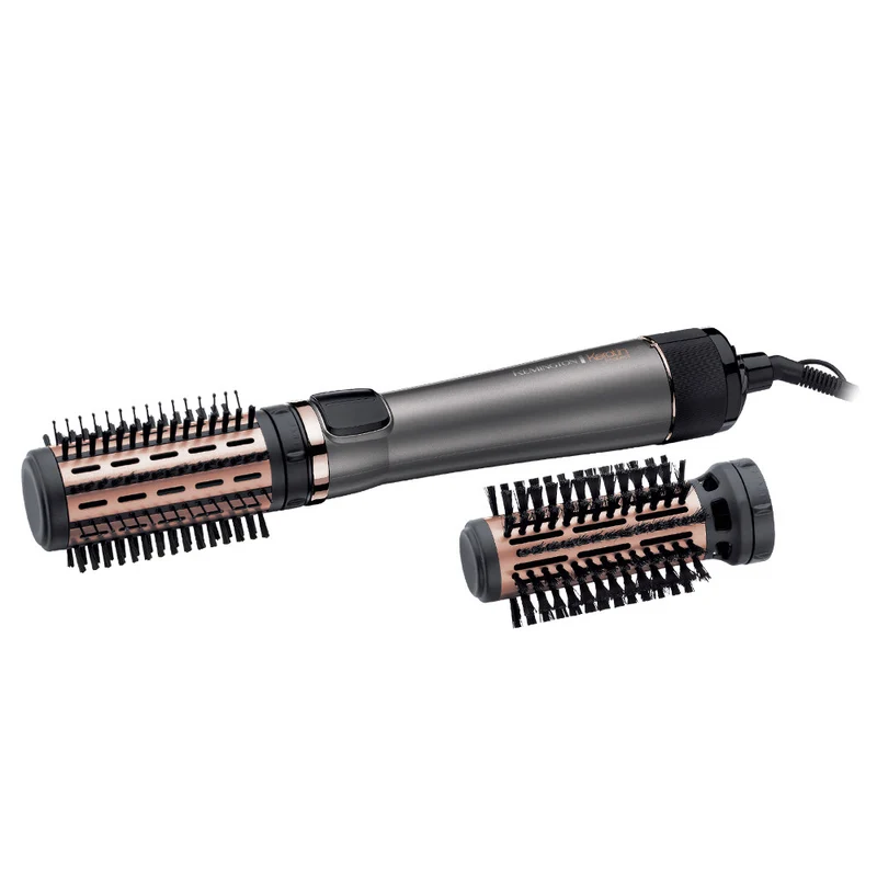Remington AS8810 Spazzola ad Aria Calda 1000W con Vapore Asciuga e Arriccia Argento/Nero/Oro