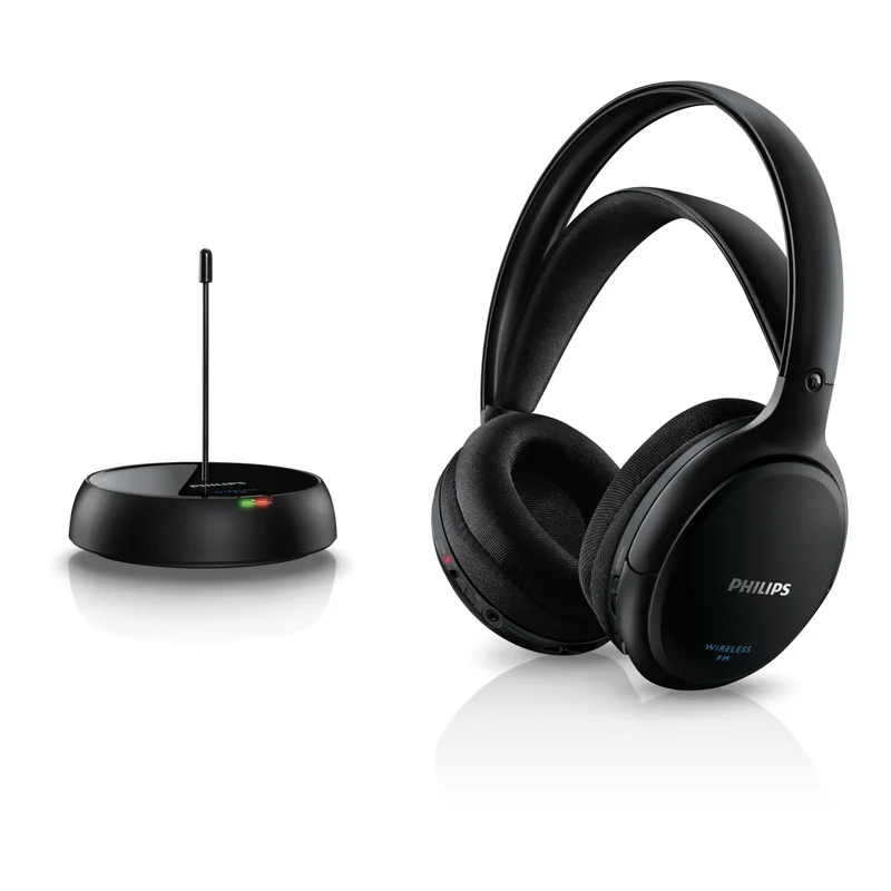 Philips SHC5200/10 Cuffie Wireless Over-ear Ricaricabili Nero per Musica 100m