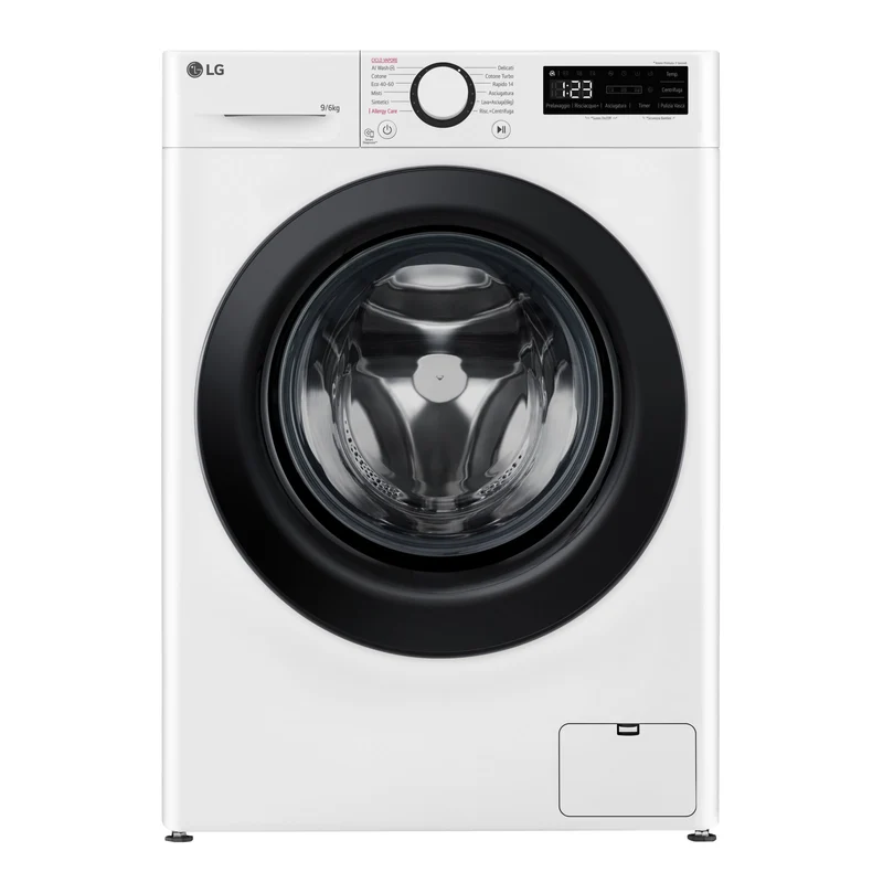 LG Lavasciuga D4R3009NSWB 9kg/6kg 1400 giri Classe D Bianco Carica Frontale