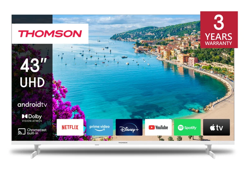 Thomson 43UA5S13W Smart TV 43" 4K Ultra HD Android TV Wi-Fi Bianco