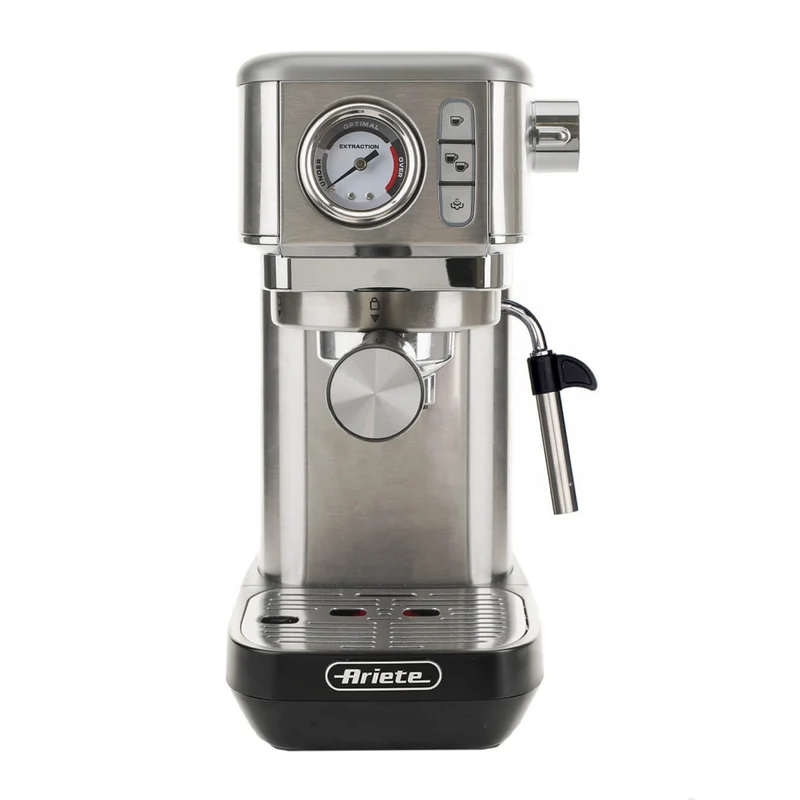 Ariete 1381 Macchina Espresso Manuale 15 bar Cialde ESE e Caffè Macinato 1300W