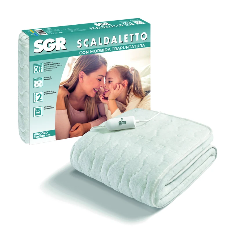 Imetec 16803 Coperta Elettrica Singola 55W con Spegnimento Automatico 150x80cm