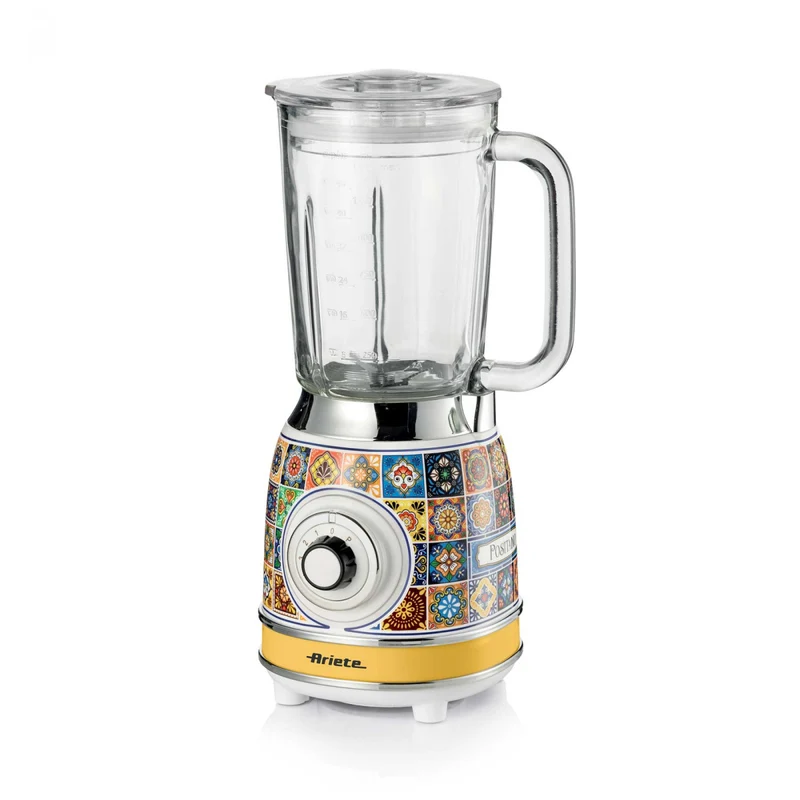 Ariete Frullatore Positano 583 Multicolore 1,5L 1000W 4 Lame Ciotola in Vetro 4 Velocità