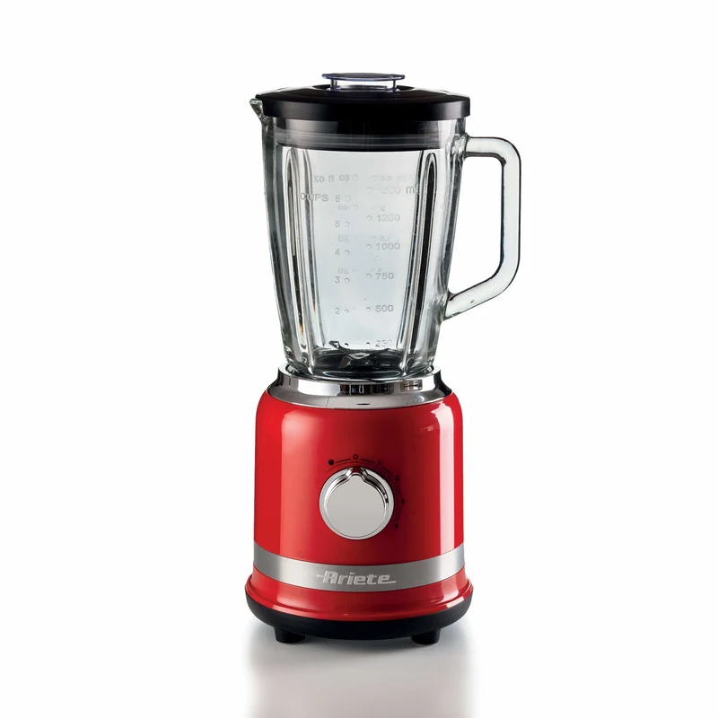 Ariete Frullatore Moderna 585 Rosso 1000W 1.5L 4 Velocità Ciotola in Vetro