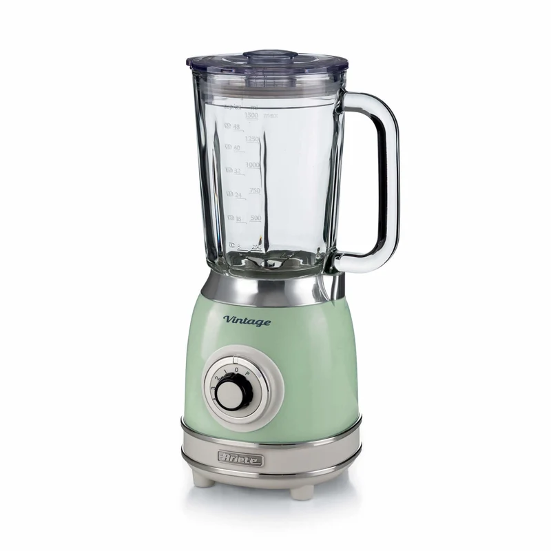 Ariete Frullatore Vintage 583 Verde 1,5L Vetro 1000W 4 Lame da Cucina