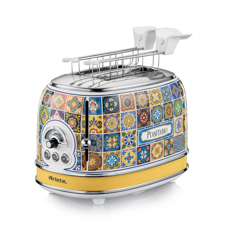 Ariete Positano 155 Tostapane 2 Fette 815W 6 Livelli di Doratura Multicolore