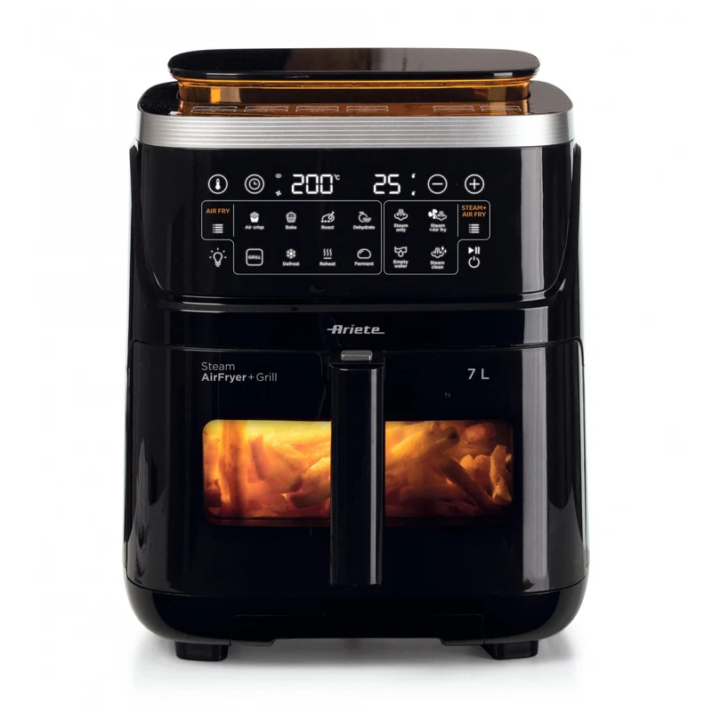 Ariete Friggitrice ad Aria 7L 1700W Vapore Grill Nero Modello 4636