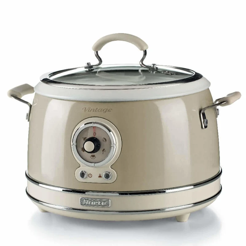 Ariete Cuociriso Multifunzione 3,5L Vintage 2904 Beige con Cottura a Vapore