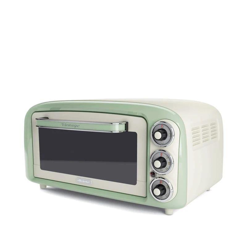 Ariete Forno Elettrico 979 Verde 18L 1380W Termostato 90-230°C Timer 60min Pizza