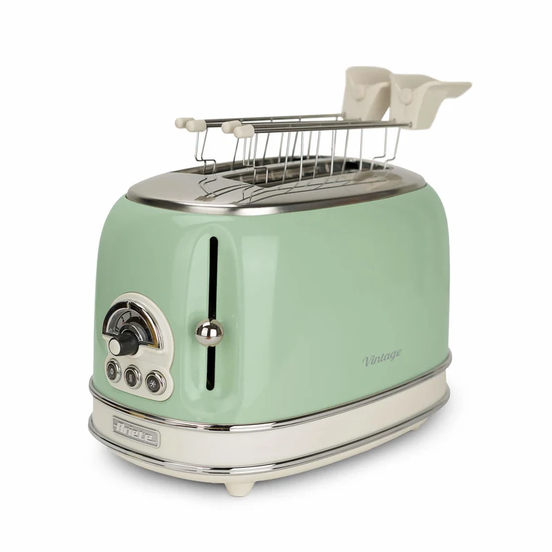 Ariete Tostapane Vintage 155 Verde 2 Fette 6 Livelli di Tostatura 810W