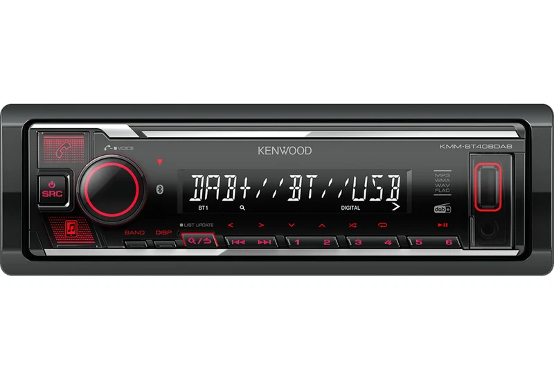 Kenwood KMMBT408DAB Autoradio 1 DIN Bluetooth DAB+ Nero USB 88W