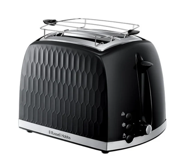 Russell Hobbs Tostapane Honeycomb 26061-56 Nero 2 Fette 850W 6 Livelli Doratura