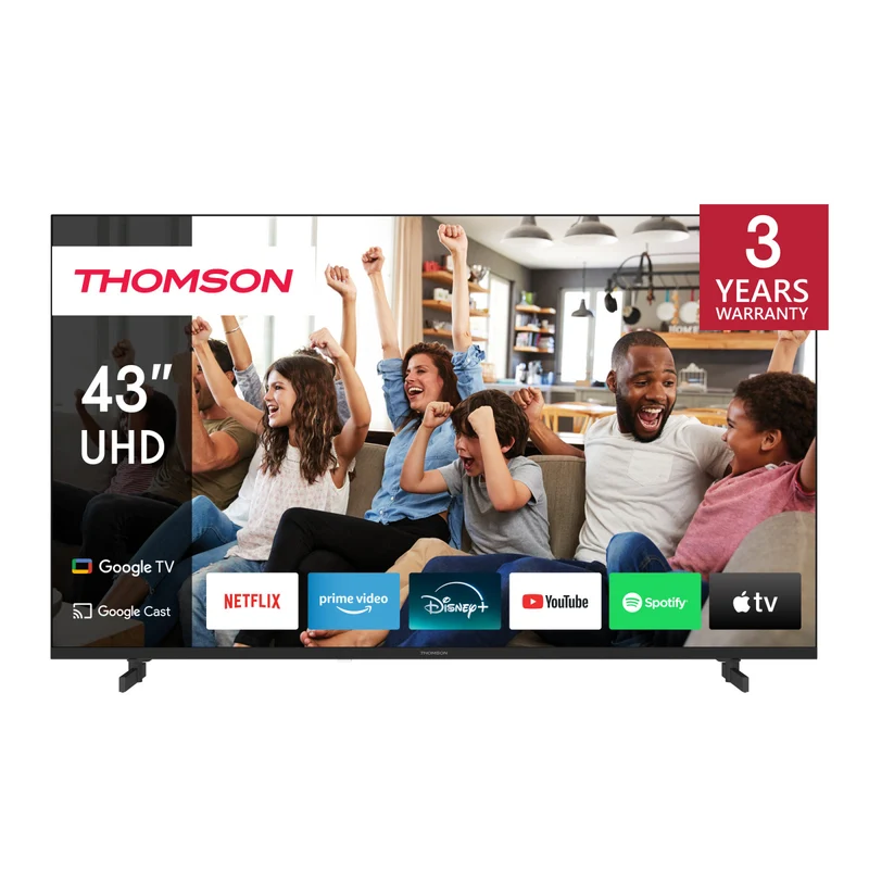 Thomson Q70 Smart TV 43" 4K Ultra HD LED Nero 43UG4S14 Google TV Wi-Fi HDR10