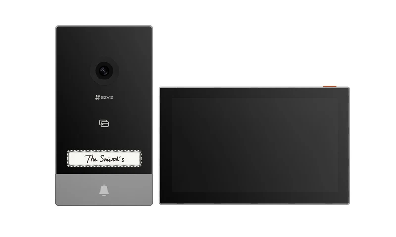 EZVIZ HP7 Videocitofono Smart Wi-Fi 7 Pollici Nero e Argento con Visione Notturna