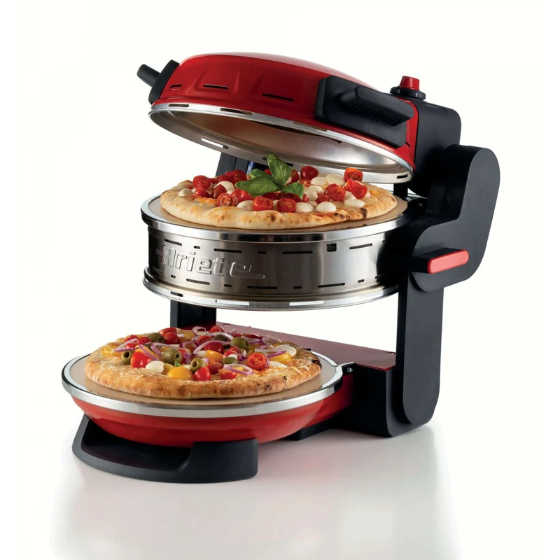 Ariete 927 Pizzeria Forno Pizza Doppio: 2300W, 400°C, 2 Pizze, Rosso