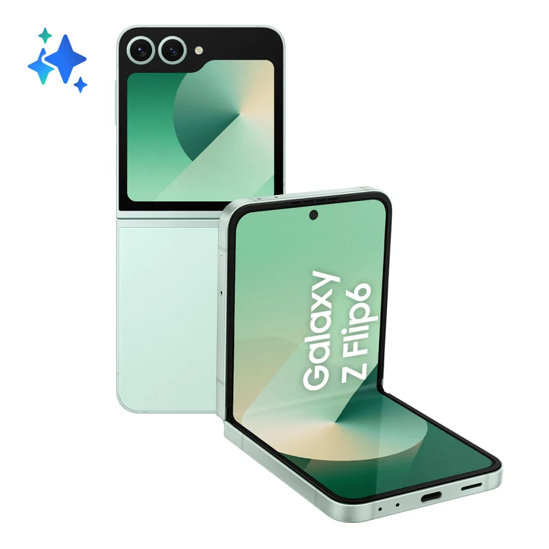 Samsung Galaxy Z Flip6 Smartphone Pieghevole 512GB 12GB RAM 6.7" AMOLED 5G Menta