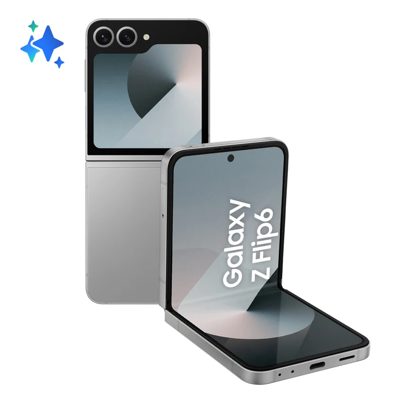 Samsung Galaxy Z Flip6 F741B Smartphone Pieghevole 512GB 12GB RAM Silver Shadow