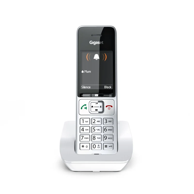 Gigaset Comfort 501 Telefono DECT Cordless Argento e Bianco Display 2.2" Vivavoce