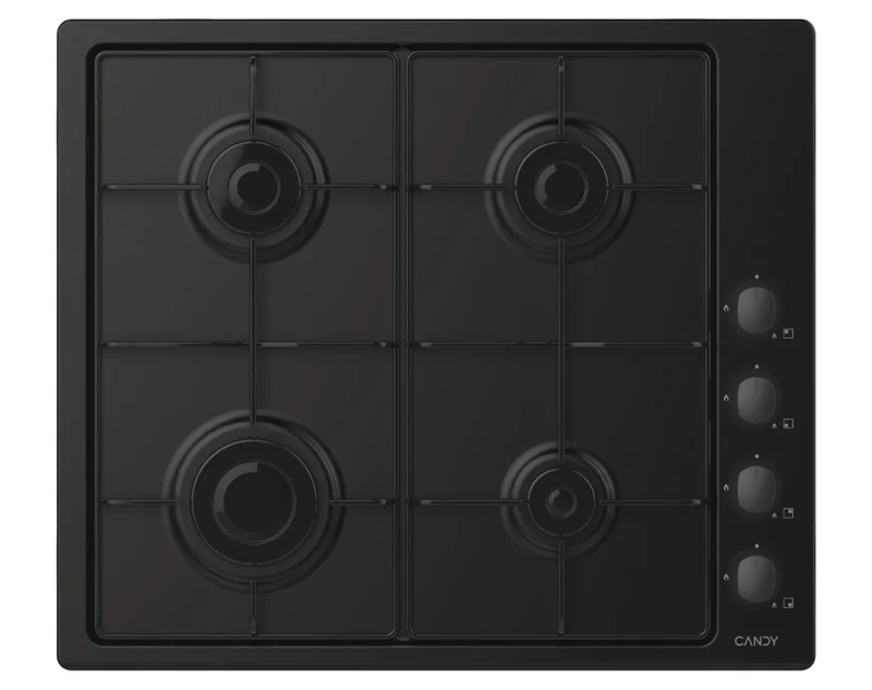 Candy Piano Cottura a Gas 4 Fuochi 60cm Nero da Incasso CHW6LBB