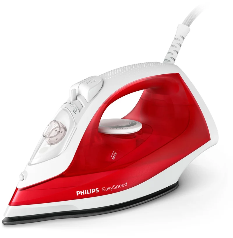 Philips EasySpeed GC1742/40 Ferro da Stiro a Vapore Rosso e Bianco 2000W 25g/min