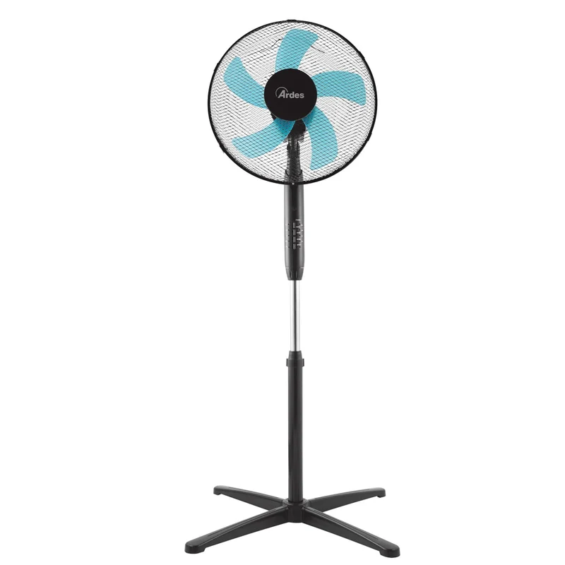 Ardes AR5ST40PNR Ventilatore a Piantana 40cm 5 Pale Oscillante con Telecomando