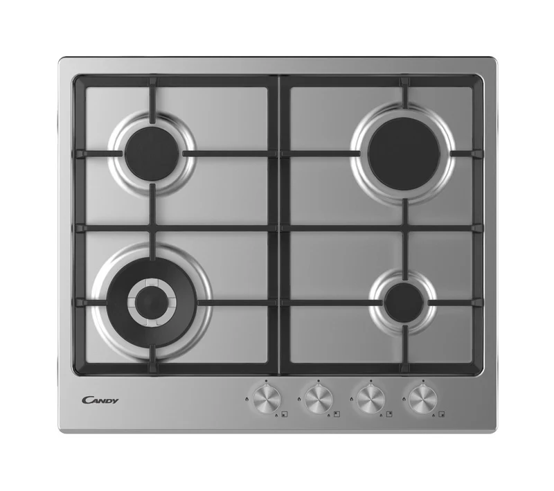 Candy Piano Cottura Gas 4 Fornelli 60cm Acciaio Inox da Incasso CHG6BF4WPX