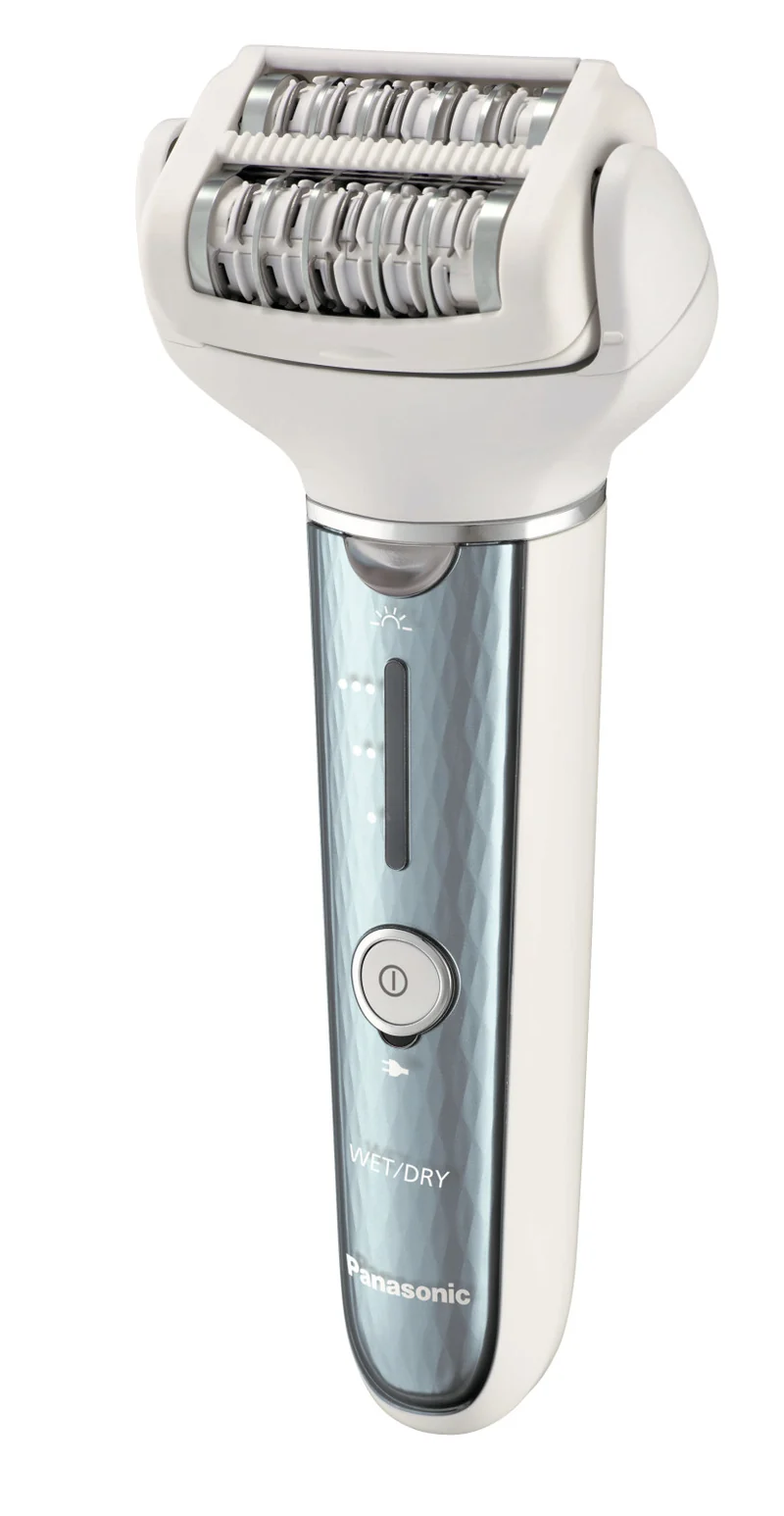 Panasonic Epilatore Wet & Dry ES-EL2A | 60 Pinzette | 3 Velocità | Blu | Ricaricabile