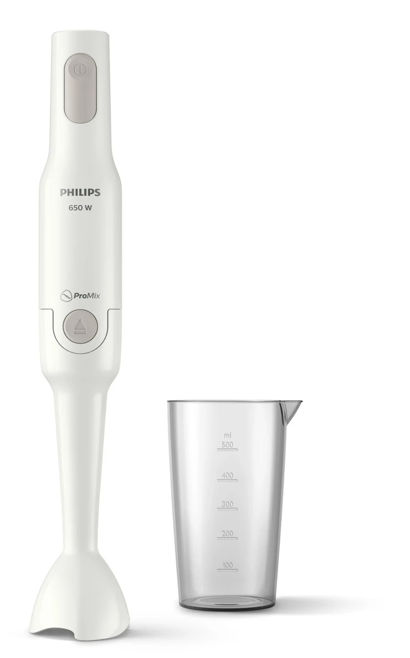 Philips Frullatore ad immersione HR2531/00 Bianco 650W ProMix Design ergonomico