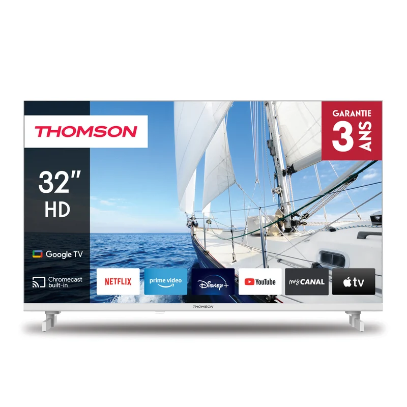 Thomson Smart TV 32" HD Android TV Bianco