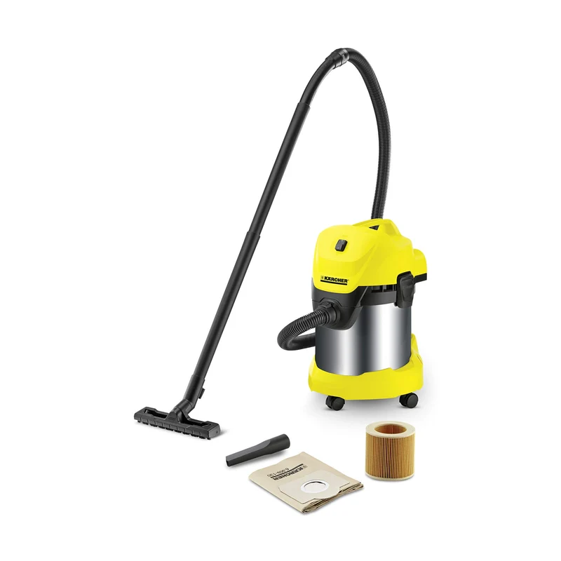 Kärcher WD 3 Premium Aspiratore Solidi Liquidi 17 l 1000 W Acciaio Inox