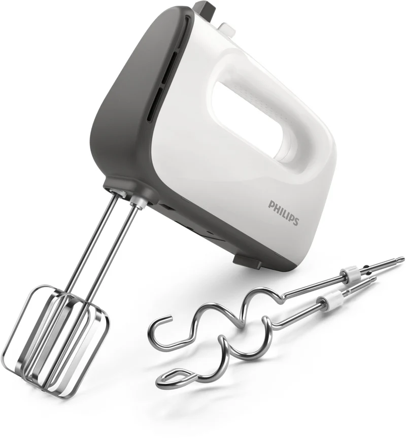 Philips Sbattitore Manuale HR3740/00 450W 5 Velocità Bianco con Fruste Coniche