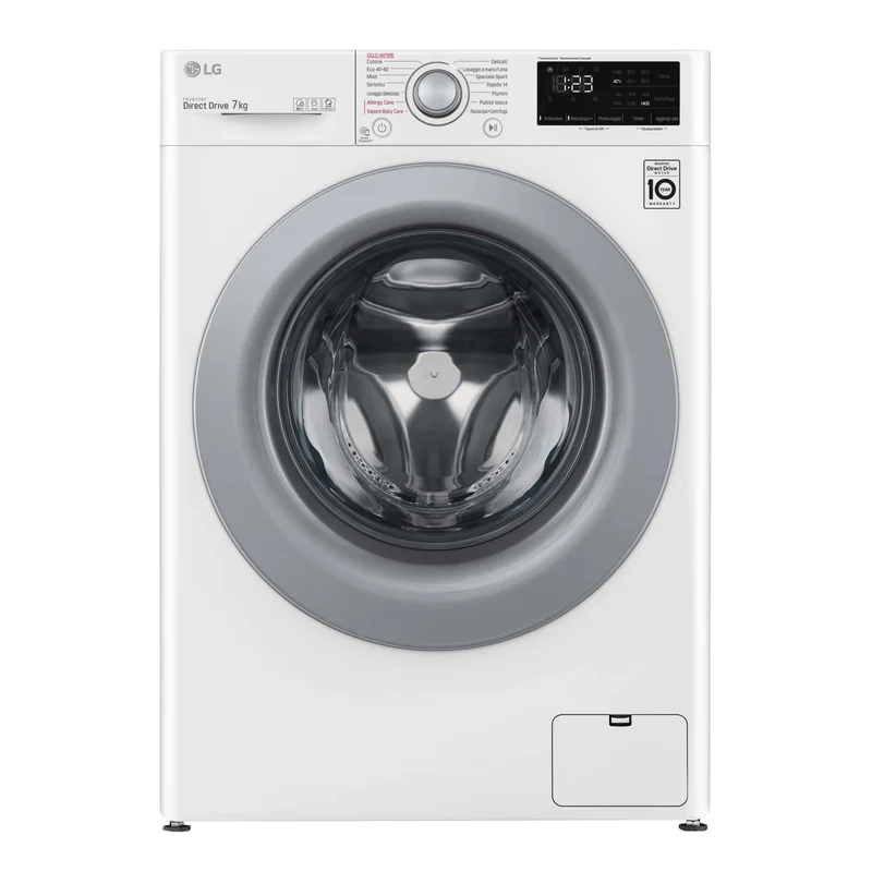 LG Lavatrice Slim F2WV3S7S4E 7kg Classe D Vapore AI DD Carica Frontale 1200 giri