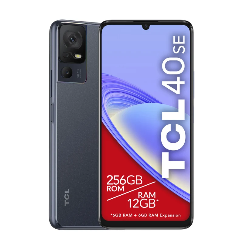 TCL 40 SE Smartphone 6.75" 6GB 256GB Dual SIM Grigio Android 13 4G