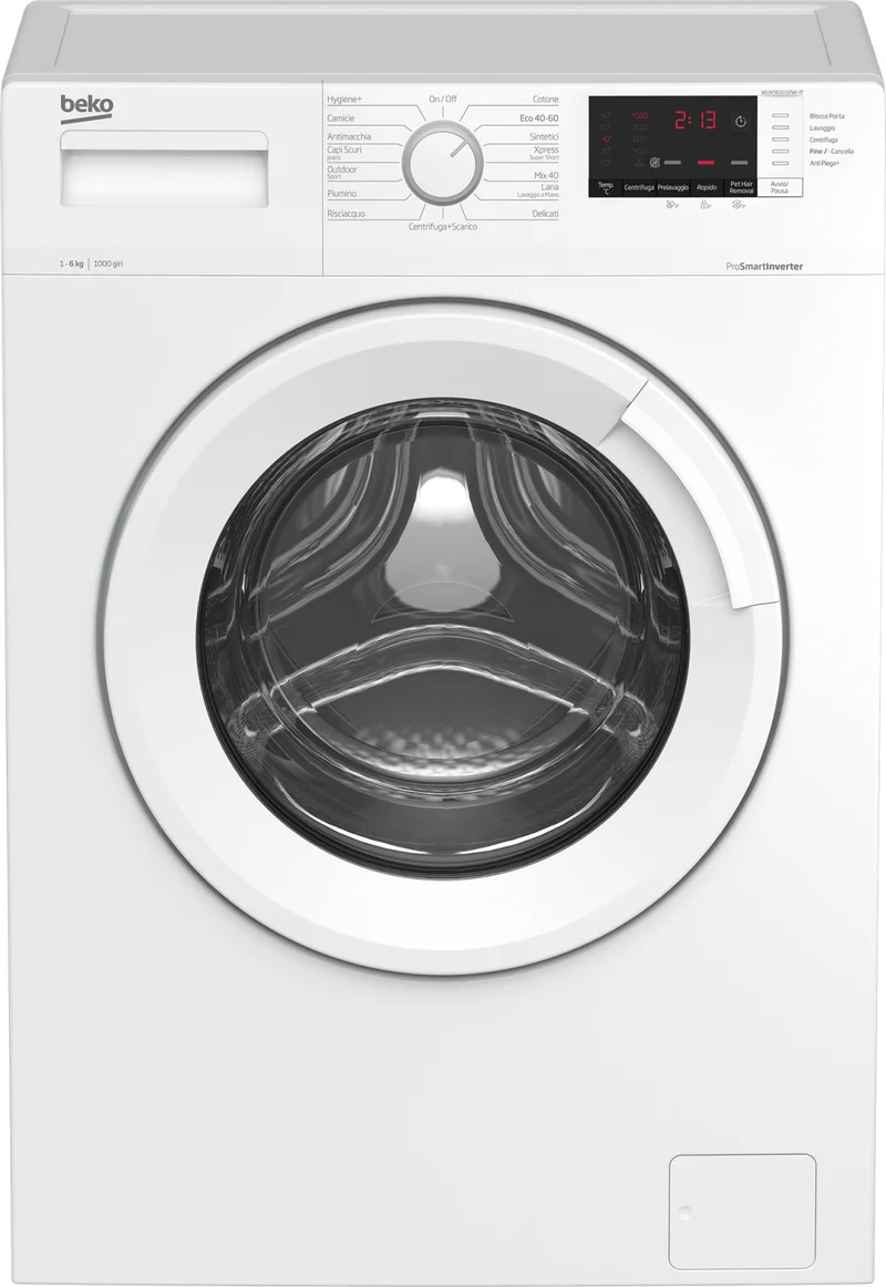 Beko WUXS61032WIIT Lavatrice Caricamento Frontale 6 kg 1000 Giri/min Bianco