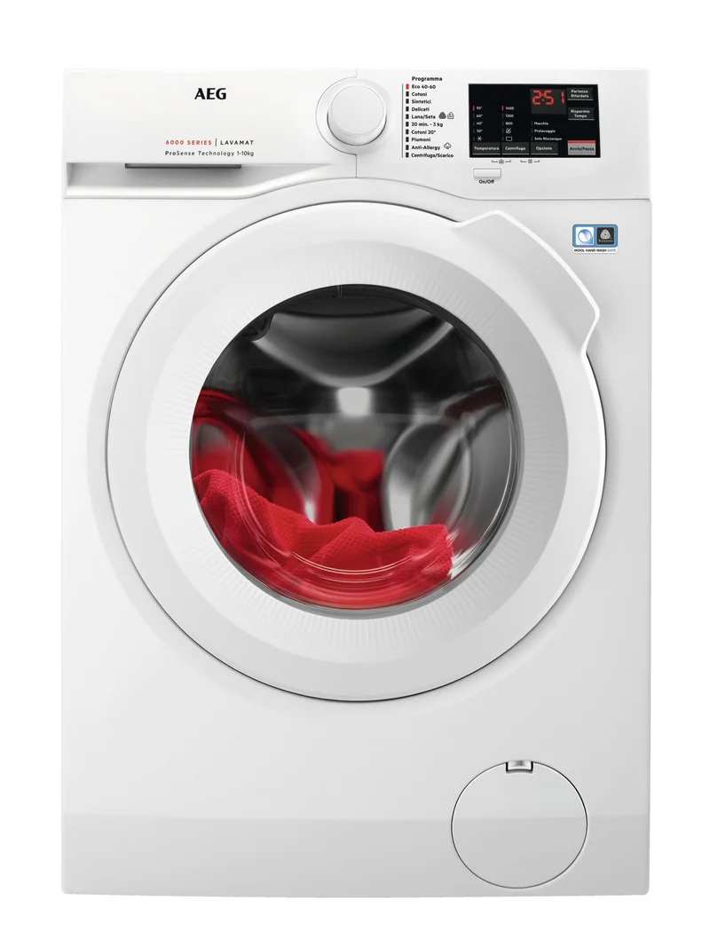 AEG Lavatrice L6FBI145 10kg 1400 Giri Classe A Caricamento Frontale Bianco