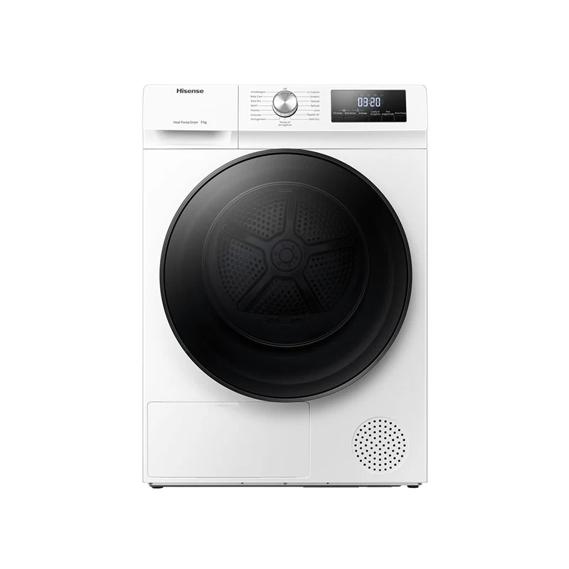 Hisense Asciugatrice DHQA902U 9kg Pompa di Calore A++ Caricamento Frontale
