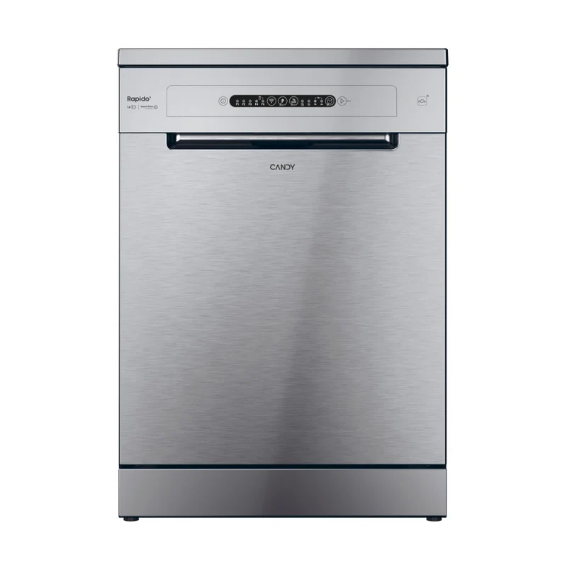 Candy Lavastoviglie RapidÓ CF 4E7L0X Libera installazione 14 coperti Inox Wi-Fi
