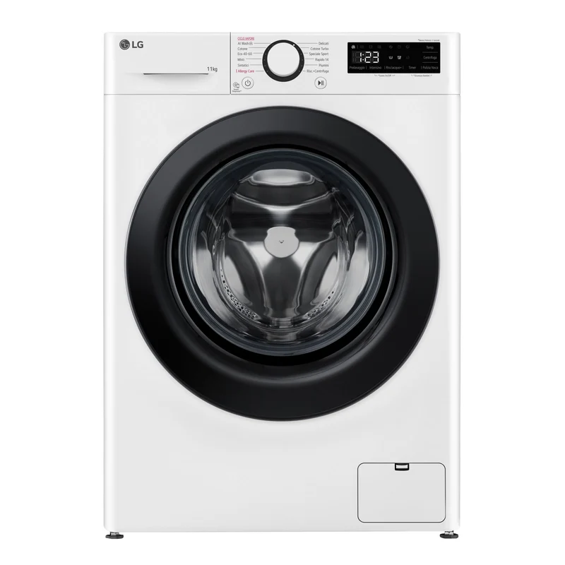 LG Lavatrice 11 kg Carica Frontale 1400 giri Classe A Bianco con Vapore F4R3011NSWB