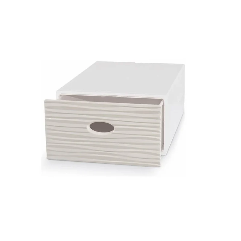 Multipurpose container drawer 28x40x15 cm qbox wave sand Domopak