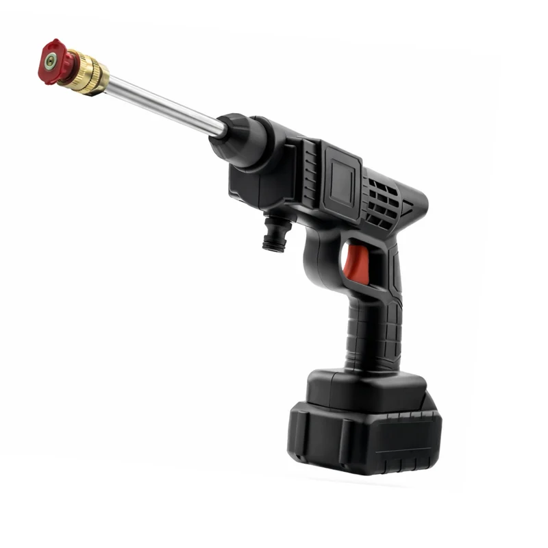 Pulitore Alta Pressione Portatile 48V Senza Fili con Ugello 6-in-1