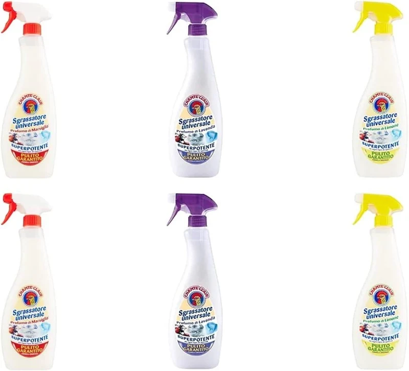 CHANTECLAIR SET 6 PZ SGRASSATORE 700 ML PULITO GARANTITO FRAGRANZE MISTE