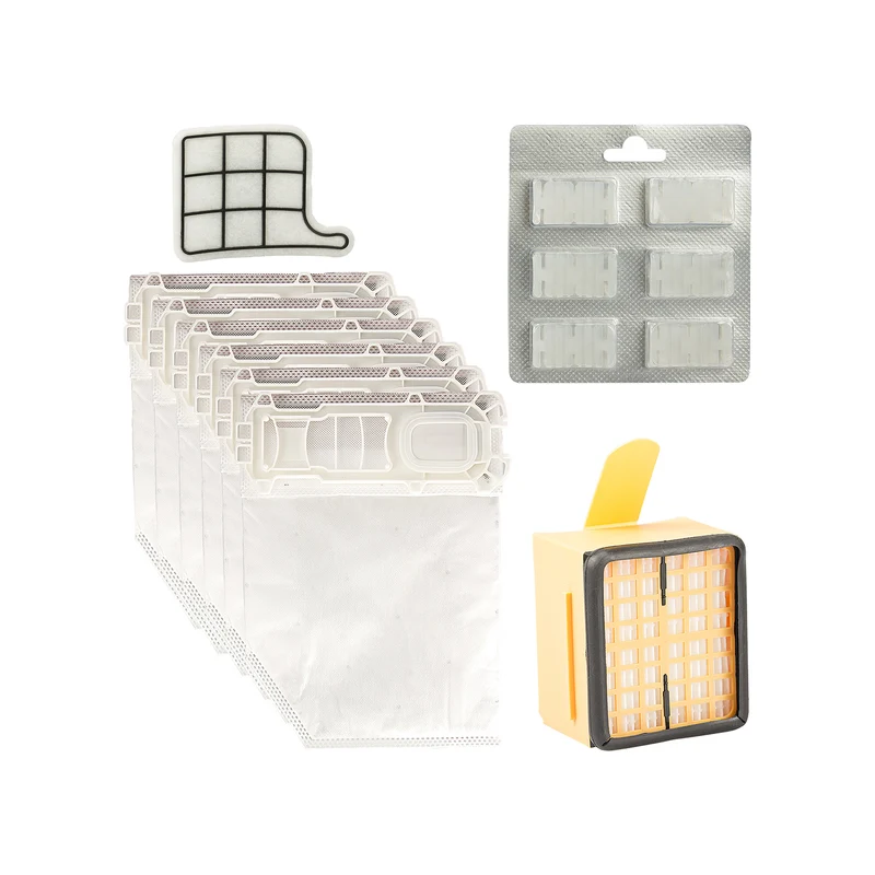 Set 12 Sacchi + 12 Profumini + 2 Filtro Hepa + 2 Griglie motore per VK 135/136