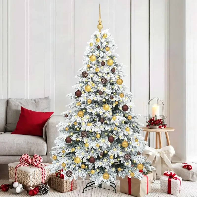 Albero di Natale artificiale con 300 LED Bianco 180 cm PE e PVC 3397611