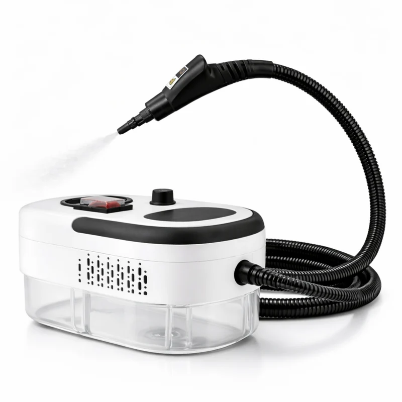 Pulitore a Vapore Portatile 2500W con Serbatoio 1,6L e 13 Accessori
