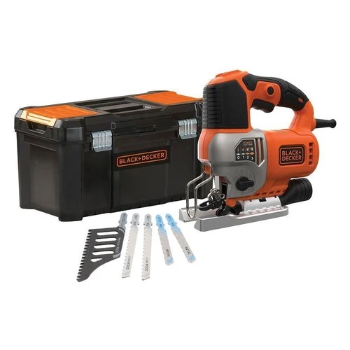 Black & Decker with case and 5 jigsaw blades