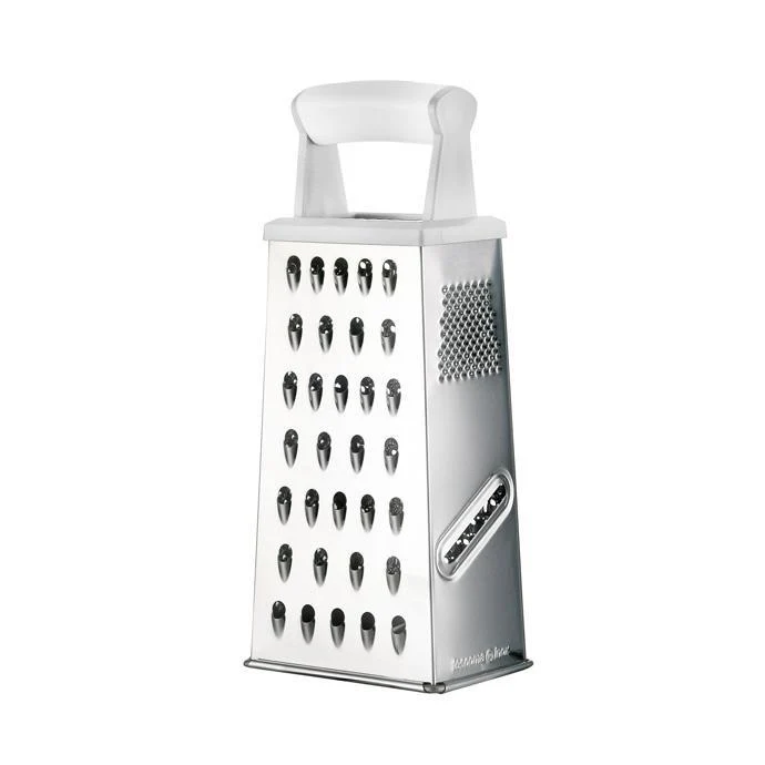 Handy grater with plastic handle