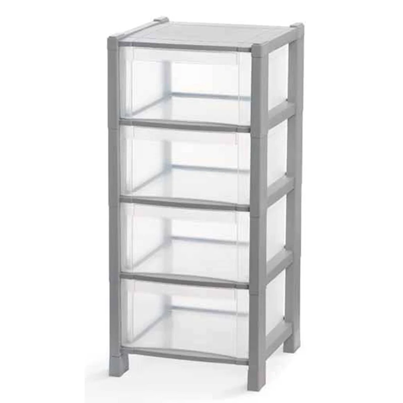 Cassettiera Tower 4 cassetti griglio 38x38x78 cm