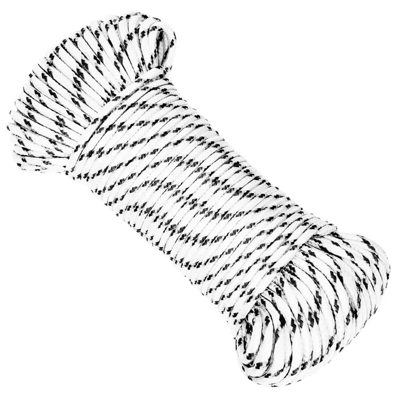 Corda multiuso 4 mm 250 m Bianco Poliestere 3473464