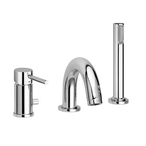 Rubinetto Miscelatore Bordo Vasca con Deviatore e Bocca Paffo 274 K032